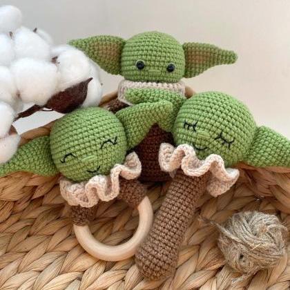 Pattern 3 In 1 Crochet Baby Alien Crochet Teething..