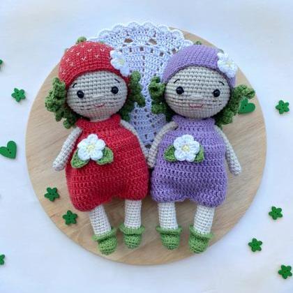 PATTERN Strawberry crochet doll Ami..