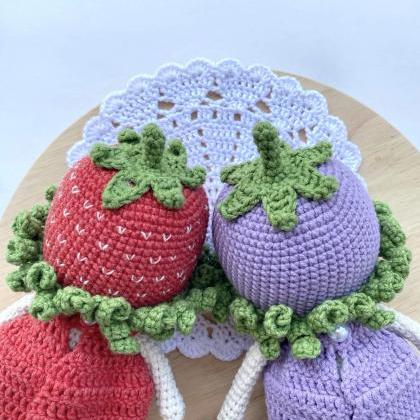 PATTERN Strawberry crochet doll Ami..