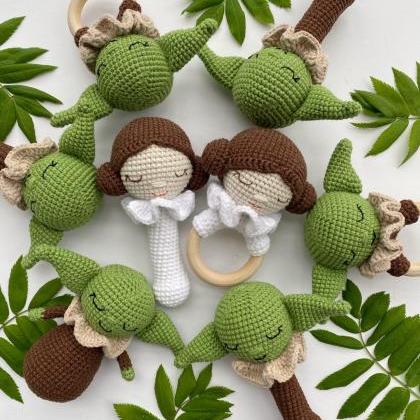 Bunny Rattle And Teether Wooden Baby Toy Expecting..