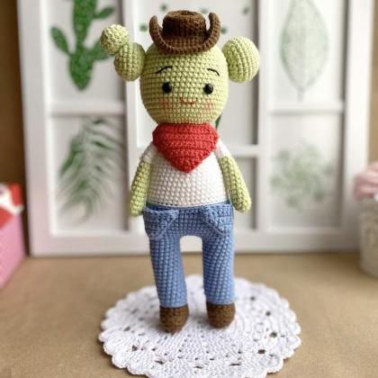 PATTERN Crochet cactus doll Amiguru..