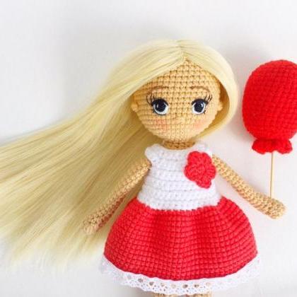 Pattern Crochet Amigurumi Doll Crochet Toy Pattern..
