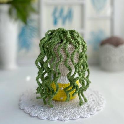Pattern Crochet Flower Girl Amigurumi Plush Plant..