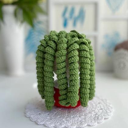 Pattern Crochet Flower Girl Amigurumi Plush Plant..