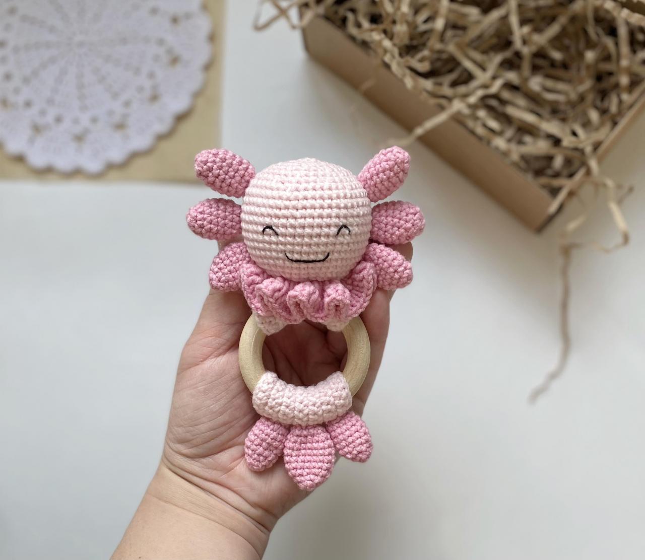 Crochet axolotl pattern, amigirimi axolotl, axolotl toy, mex