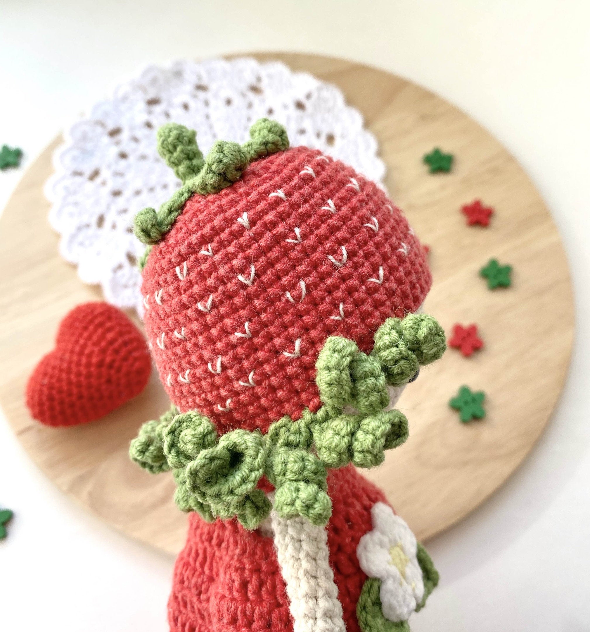 PATTERN Strawberry Crochet Doll Amigurumi Doll Amigurumi Plush Pattern